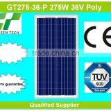 GT275-36-P 275W 36V Solar Panel for 24V Battery