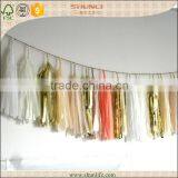 GOLD Red Tissue Paper Tassel for Party Favor