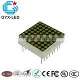 Black Face White Emitting Color 2.5 mm Pitch 8*8 Dots 20*20 mm LED Dot Matrix Display