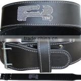 Weight lifting leather belt