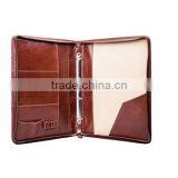 Boshiho Vintage Oil Waxy Cowhide PU Leather Portfolio Organizer