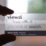 Frosted PVC Visiting Clear Card