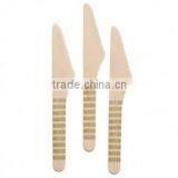Wholesale YIWU PARTYSUPPLIER Gold Striped Wooden Knives 16cm Pack of 12
