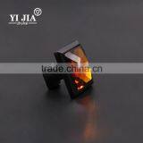 1 Inch Oil Rubbed Bronze Amber Glass Knobs for Kitchen Cabinets