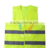 WDM High Visibility Warning Reflective Traffic Safety Vest Construction Clothing Yellow Color