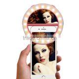 For IPhone Samsung Cellphone Fill Light Selfie Ring Light With 250mAh Built in Battery thumbnail-1