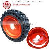 Solid Skid Steer Tires 30x10-16 33x12-16 10-16.5 12-16.5 With Apertures