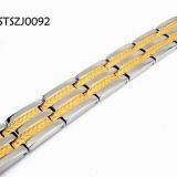 Women Gold Titanium Steel Jewelry Titanium Bracelets Bangles thumbnail-1