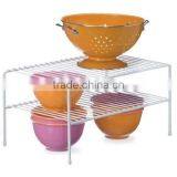 Kitchen Pantry Cabinet Countertop Double Storage Shelf thumbnail-2