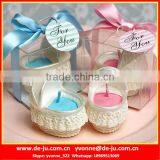 Pink Blue Baby Basket Design Wholesale Scented Candles thumbnail-1