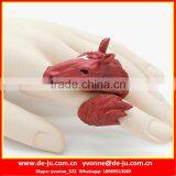 Red Hair Horse Girls Finger Rings thumbnail-1