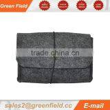 Dark Grey Felt Accessory Bags; Travel Storage Phone Bag thumbnail-1