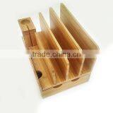 OEM Mobile Phone Stand,multi-function Bamboo Bracket Wholesale thumbnail-2