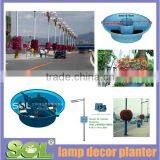 Hanging Square Planter Tray for Lamp Pole thumbnail-1