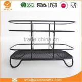 WI2905 Square Rose Gold Metal Wire Utensils Holder thumbnail-5