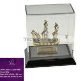 Gold Plated Decorative Sailing Ship With Crystals From Swarovski thumbnail-1