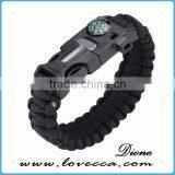 Outdoor Survival Kit Paracord Gear Bracelet Survival Flint Fire Starter thumbnail-6