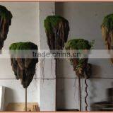 Window Display Artificial Impending Rockery With Green Mini Grass thumbnail-1