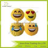 Round Smiley Emoticon Pillow - Ultra Soft Plush Toy - Cute Bed Pillow thumbnail-1