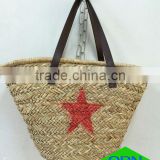 Beach bag cheap wholesale woven ladies straw handbag