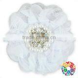White Fake Rose Cheap Diasy Flower Jewel Artificial Flower thumbnail-1