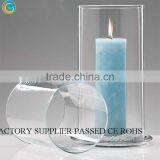 Clear Glass Cylinder Vases and Candle Holders thumbnail-1
