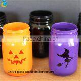 Pumpkin Glass Container for Candles for Holloween Gifts thumbnail-5