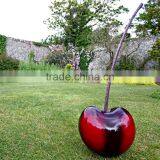 Moderne Garden Statue Yard Polished Stainless Steel Cherry Sculpture thumbnail-3