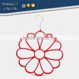 Antiskid Silk Scarf Flocked Velvet Hangers,excellent Silk Scarf Bound,ABS, Nylon Villi,Chrome Plated Hook thumbnail-4