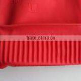 Red Latex Household Gloves With Non Flock Roll Long Cuff thumbnail-2