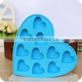 Fancy Ice Cube Tray | 10 Cavities Candy Mold | Silicone Heart Shaped Trays thumbnail-3
