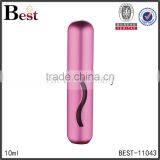 2017 Hot New Products Cosmetic 10ml Small Porket Glass Perfume Bottle Luxury Golden Aluminum Cover Square Spray Bottle Perfume thumbnail-5