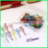 Long Shape Number Metal Colored Wire Holders Paper Clips for Advertising Gifts Use thumbnail-3