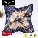 Custom Fashion Bright Color Digital Printed Silk Hijab Scarf thumbnail-3