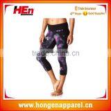 Hongen Apparel OEM Brand Custom Design Yoga Clothing Yoga Pants Running Pants thumbnail-1