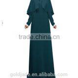 Abaya Islamic Muslim Cocktail Womens Long Sleeve Vintage Long Maxi Dress thumbnail-5