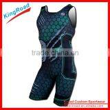Hot Sell Sublimation Spandex Cheap Custom Wrestling Singlets thumbnail-4