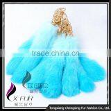 CX-R-39B Good Quality Wholesale Rabbit Fur Metal Custom Keychain Key Ring thumbnail-6
