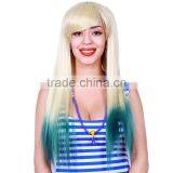 MGOO Low MOQ Synthetic Women Long Natural Straight Hair Lace Front Halloween Cosplay Costume Wig thumbnail-5