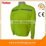 Custom Logo Cheap China Wholesale Safety Reflective Clothing Uniform Yellow Orange Jacket Men