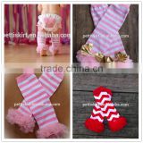 Cute Baby Toddler Stripes Winter Leg Warmer 100% Cotton Newborn Lace Leggings