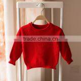 S32892W Children Sweater Knitted Sweater Pure Color Pullovers Sweaters thumbnail-3