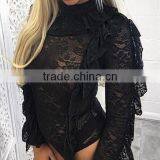Runwaylover 5221 Ladies Sexy New Lace Sexy Flouncing Bodysuit thumbnail-1