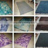 Tie and Dye, Block Printed Cotton Rugs thumbnail-1