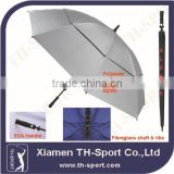 30 inch fiberglass shaft promotion pongee golf umbrella