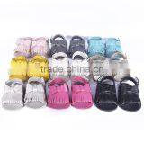New Design Fringed Genuine Leather Baby Sandals, Baby Fringed Sandals thumbnail-6