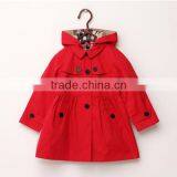 New Design Girls Coat 100% Cotton British Style Long Sleeve Keep Warm thumbnail-3