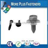 Taiwan M3 M12 M4.8-1.6 x 19mm Phillips Drive Pan Head Grade A2 Type C Point Stainless Steel Sheet Metal Screw With Hex Double thumbnail-3