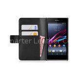 Leather Sony Xperia U Phone Case With 2 Card Holders Cases OEM