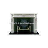 Carrara White Fireplace thumbnail-1